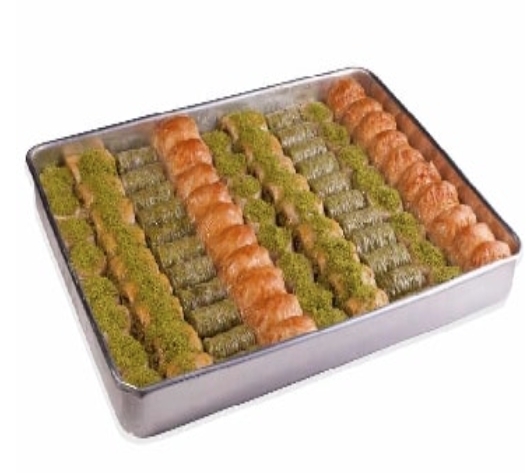 2500 Gr ( 2.5 Kg ) Karışık Cevizli ve Fıstıklı Baklava Tokat pasta