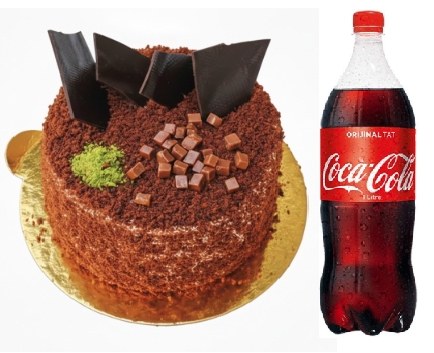 4-6 Kişilik Özel Günler İçin Çikolatalı Pasta + İçecek Tokat pasta
