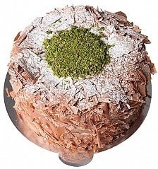 4 ile 6 kişilik Çikolatalı Fıstıklı yaş pasta Tokat pasta