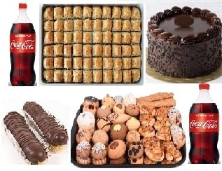 Misafirlerin Vazgeçilmezi Kuru Pasta Ekler Baklava ve Pasta Seti Tokat pasta