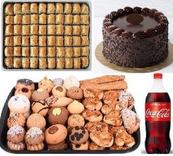 Tatlı ve Tuzlu Bir Arada: Pasta Baklava Kuru Pasta ve Soğuk Kola Tokat pasta